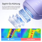 IPL Haarentfernungsgerät Air 3 Deluxe für Gesicht und Körper mit Saphir-Kühlung UV-Sterilisator und Aloe Vera Gel