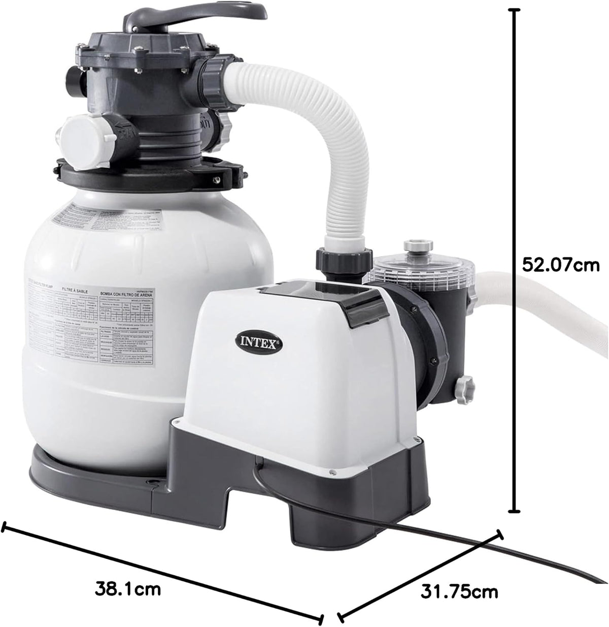 Sandfilteranlage für Pool 7900 l/h Krystal Clear für Aufstellpools bis 36000 l Modell 26646