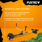 Benzin Motorsense 52 cm³ 3 PS 2-Takt mit Fadenmesser 30 cm Schnittbreite und Startsystem