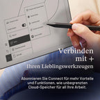 Papier-Tablet Paper Pure 10,3 Zoll E-Ink Schwarz-Weiß-Display WLAN mit Marker Plus und Sleeve Folio