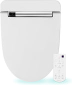Elektronischer Bidet-Toilettensitz VB-4000SE Länglich mit Edelstahl-Selbstreinigungsdüse Sitzheizung Warmlufttrockner Nachtlicht Fernbedienung