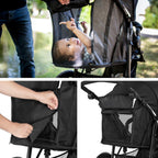 Kinderwagen 3-Rad Buggy mit Luftreifen Liegefunktion UV Schutz 50+ bis 22 kg klappbar Modell Runner 2 274200