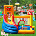 Aufblasbare Hüpfburg Wasserrutsche mit Gebläse 320x280x232 cm Kinder Outdoor Wasserpark Spielplatz