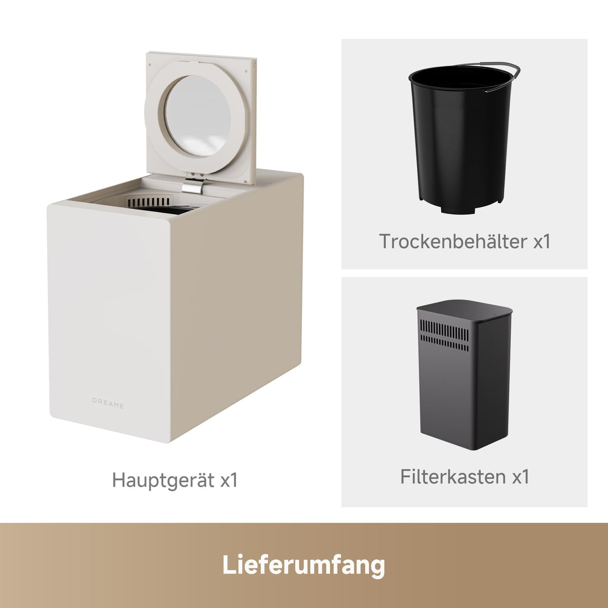 Küchenabfallzerkleinerer SF25 CVF70A 2,5 l Dreifach-Klingensystem Aktivkohlefilter Hochtemperatur-Selbstreinigung 27 dB