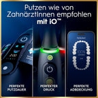 Elektrische Zahnbürste iO 9 mit 7 Putzmodi 3 Aufsteckbürsten Lade-Reise-Etui und visueller Andruckkontrolle