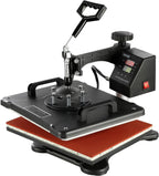 Hitzepresse Transferpresse 38x30cm 8-in-1 1250W 360 Grad Schwenkarm Digital Temperatur- und Zeitsteuerung Sublimation