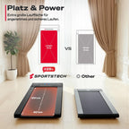 Walking Pad Laufband klappbar sWalk 8 km/h 7,5% Steigung bis 120 kg LCD Display App