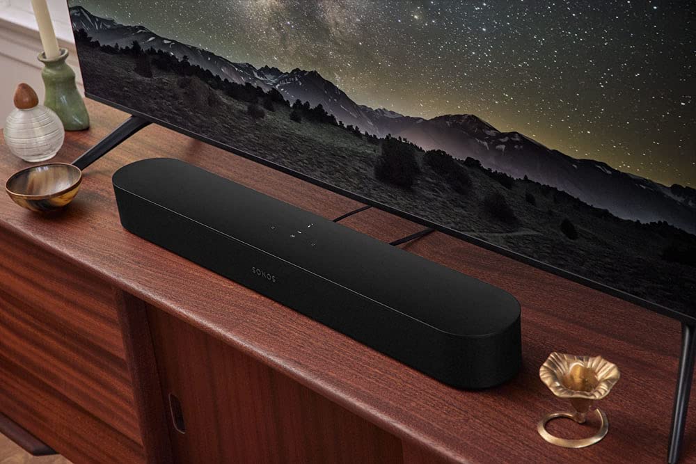 Soundbar Beam Gen 2 mit Dolby Atmos 3D Audio WLAN Ethernet und HDMI-Kabel für TV und Home Entertainment