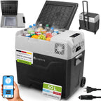 Kompressorkühlbox 50 L 12/24/230 V Yukon 40608 Kühl- und Warmhaltefunktion Auto Camping Grau