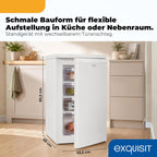Gefrierschrank GS512-040E 91L 4 Sterne 40dB E Energieklasse 4 Schubladen manuelle Temperatur Weiß freistehend