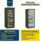 Getränkekühlschrank GSC4240B 237L 110W mit LED-Innenbeleuchtung und 6 verstellbaren Einlegeböden