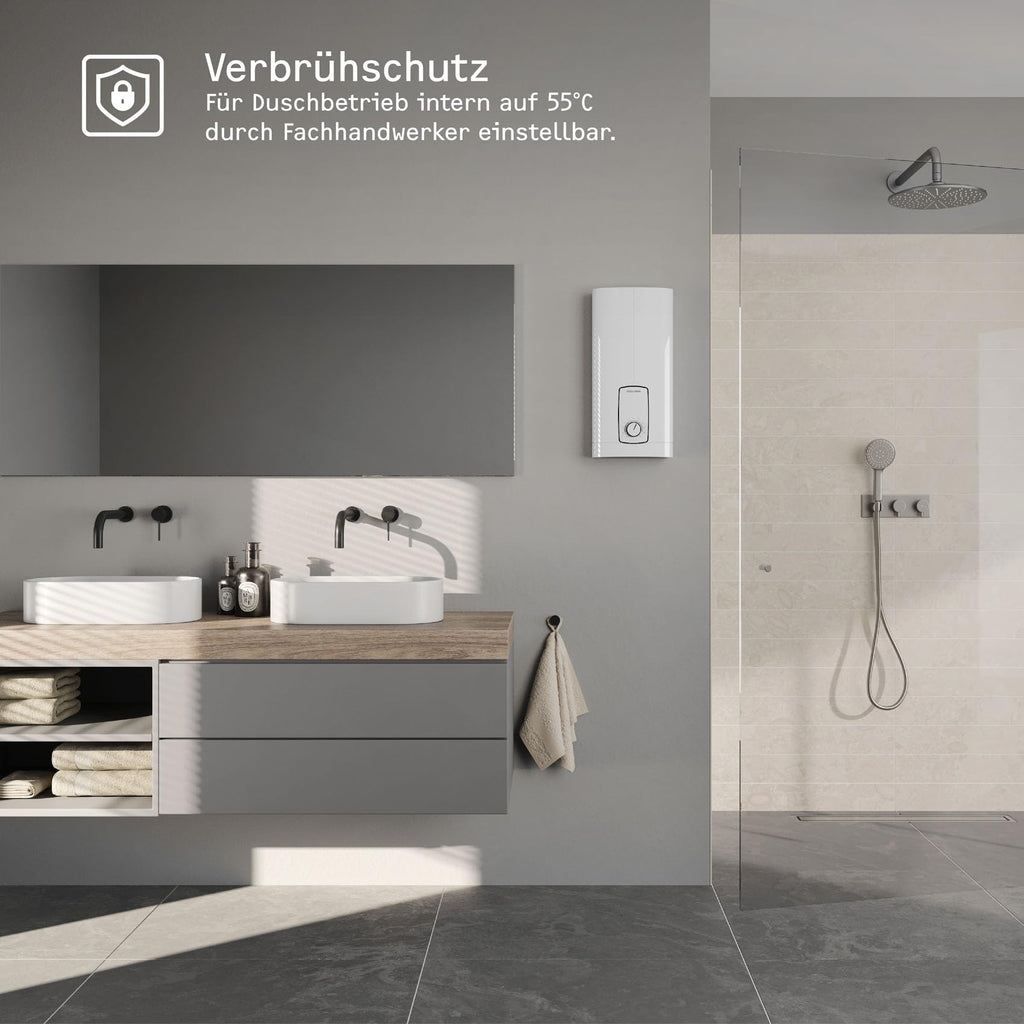 Elektronischer Durchlauferhitzer DHB 18/21/24 ST Trend 24 kW 400 V 10,7 l/min 3i Technologie 55°C