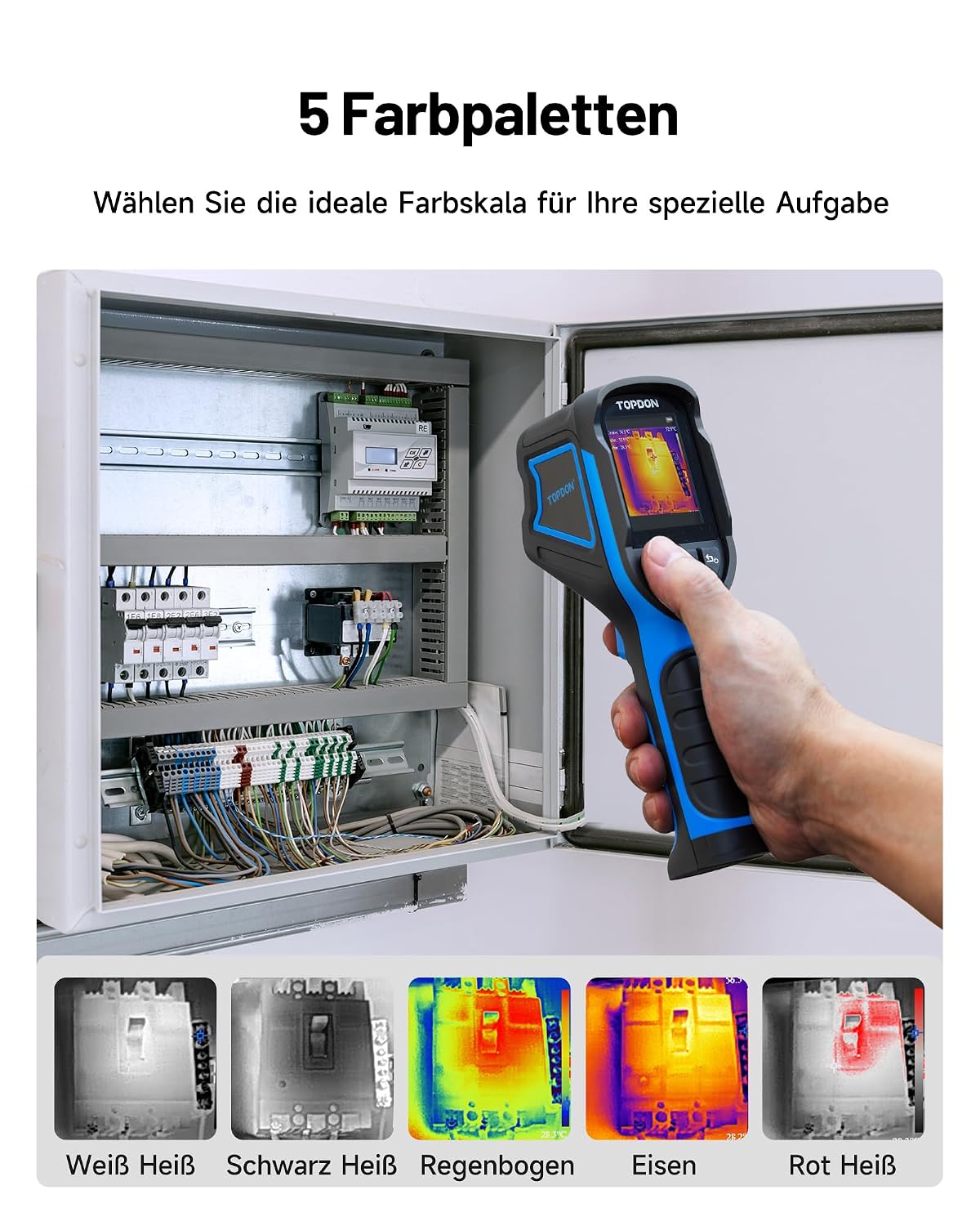 Wärmebildkamera TC004 Mini 240x240 IR 25Hz -20 bis 450°C 15h Akkulaufzeit Handheld