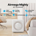 Luftreiniger AP-1512HH mit Aktivkohlefilter CADR 421 m³/h für Räume bis 109 m² und ECO Modus