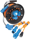 CEE Campingkabeltrommel EXTREME SIGNAL V116885 25 m H07BQ-F 3G 2,5 mm² mit Winkelkupplung und Adapterleitung IP44
