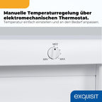 Gefrierschrank GS512-040E 91L 4 Sterne 40dB E Energieklasse 4 Schubladen manuelle Temperatur Weiß freistehend