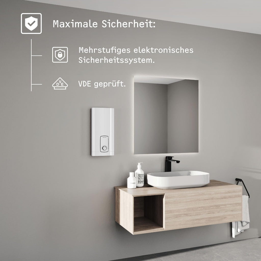 Elektronischer Durchlauferhitzer DHB 18/21/24 ST Trend 24 kW 400 V 10,7 l/min 3i Technologie 55°C