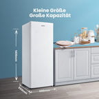 Gefrierschrank RCU160WH2(E) 160L 142cm freistehend 183 kWh/Jahr wechselbarer Türanschlag Weiß