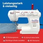 Nähmaschine N 1235/61 Freiarm mit 29 Stichprogrammen variabler Stichlänge Stichbreite und Knopflochfunktion