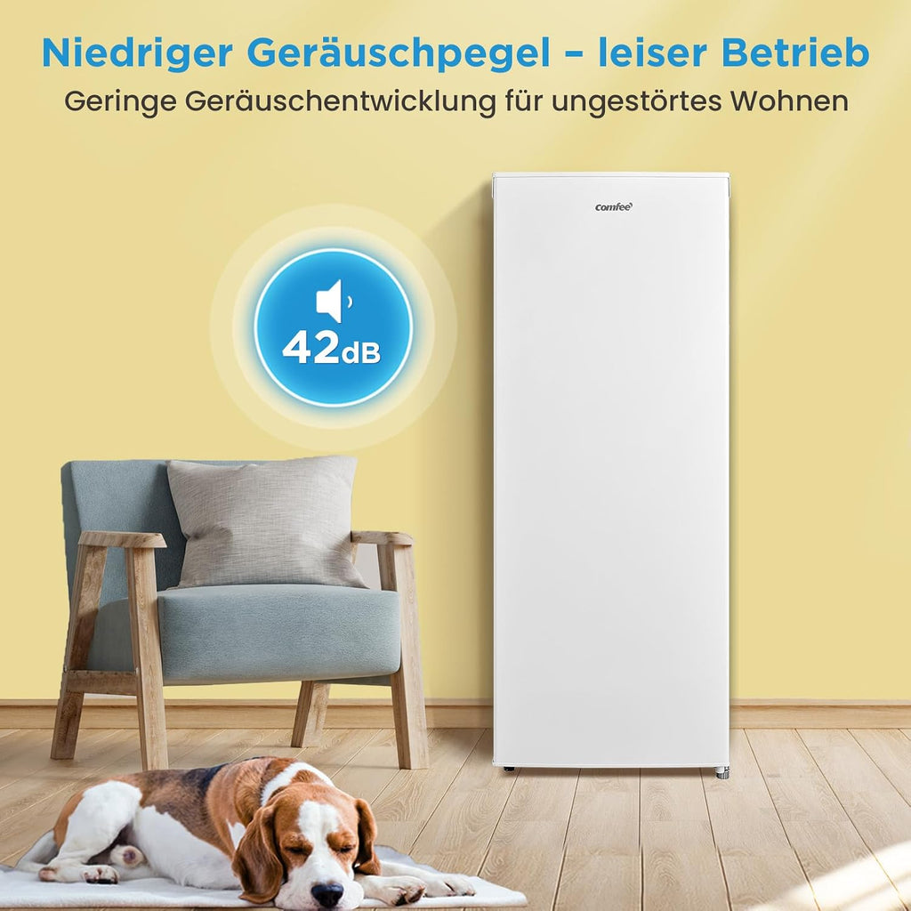 Gefrierschrank RCU160WH2(E) 160L 142cm freistehend 183 kWh/Jahr wechselbarer Türanschlag Weiß