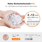 Aktenvernichter C283 Auto-Feed 200 Blatt P-4 Mikroschnitt 60 Min Dauerbetrieb 31 L Behälter 58 dB