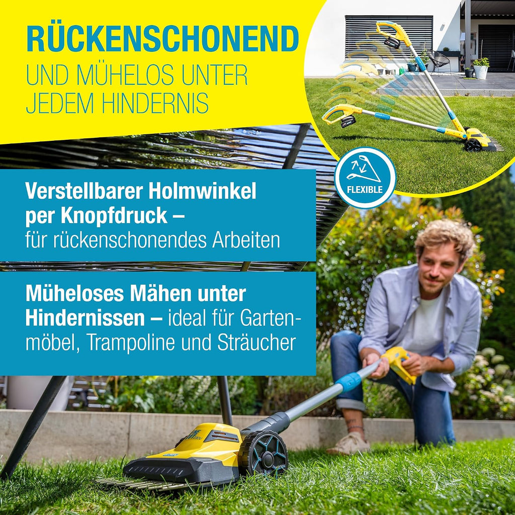 Akku Rasentrimmer und Kantenschneider FineCut 18 V 25 cm Schnittbreite mit Akku und Ladegerät