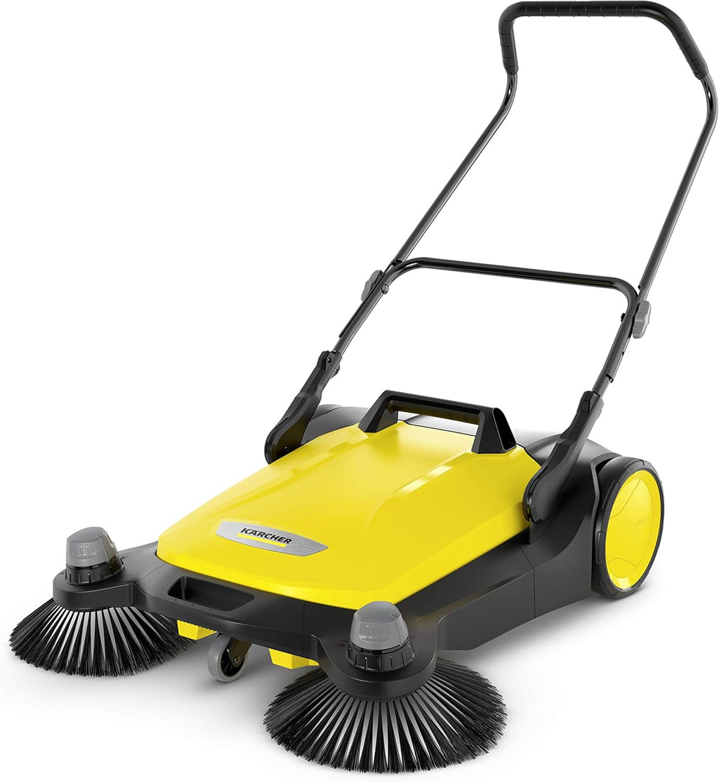 Kehrmaschine S 6 Twin 860 mm Arbeitsbreite 38 l Kehrbehälter 2 Seitenbesen ergonomischer Schubbügel