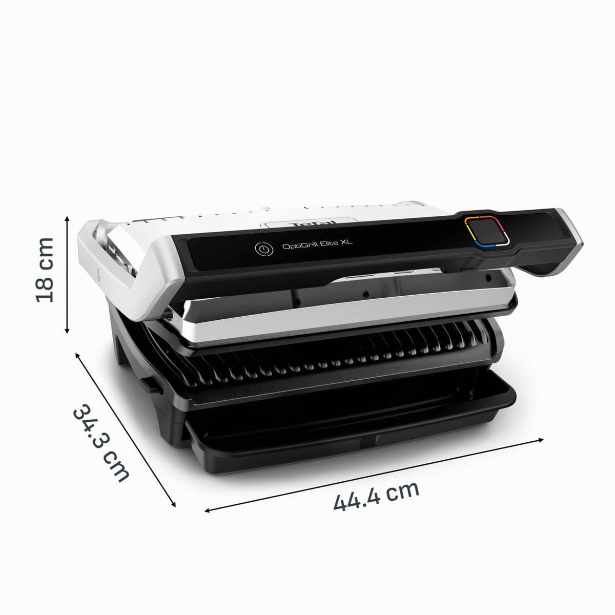 Kontaktgrill OptiGrill Elite XL GC760D 2200 W 16 Programme 800 cm² Grillfläche 44,4 x 34,3 x 18 cm