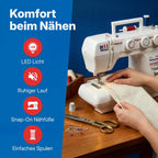 Nähmaschine N 1235/61 Freiarm mit 29 Stichprogrammen variabler Stichlänge Stichbreite und Knopflochfunktion