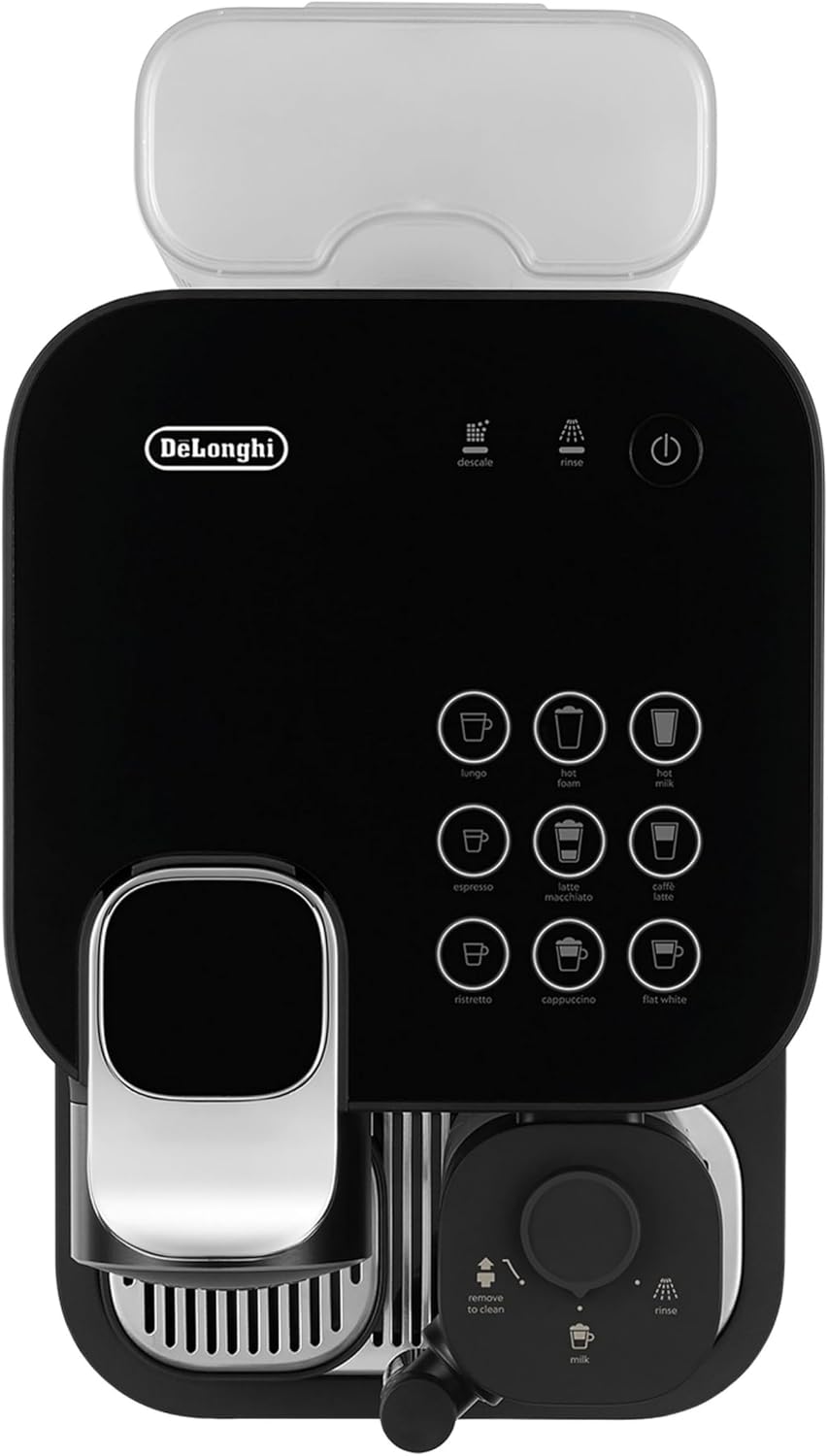 Kapsel Kaffeemaschine Gran Lattissima EN640.B mit Milchsystem 19 Bar 1 Liter 9 Getränkeprogramme Schwarz