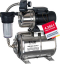 Hauswasserwerk Edelstahl Druckkessel 1300 Plus F 1200W 4350 l/h 50 m Förderhöhe Vorfilter 31155