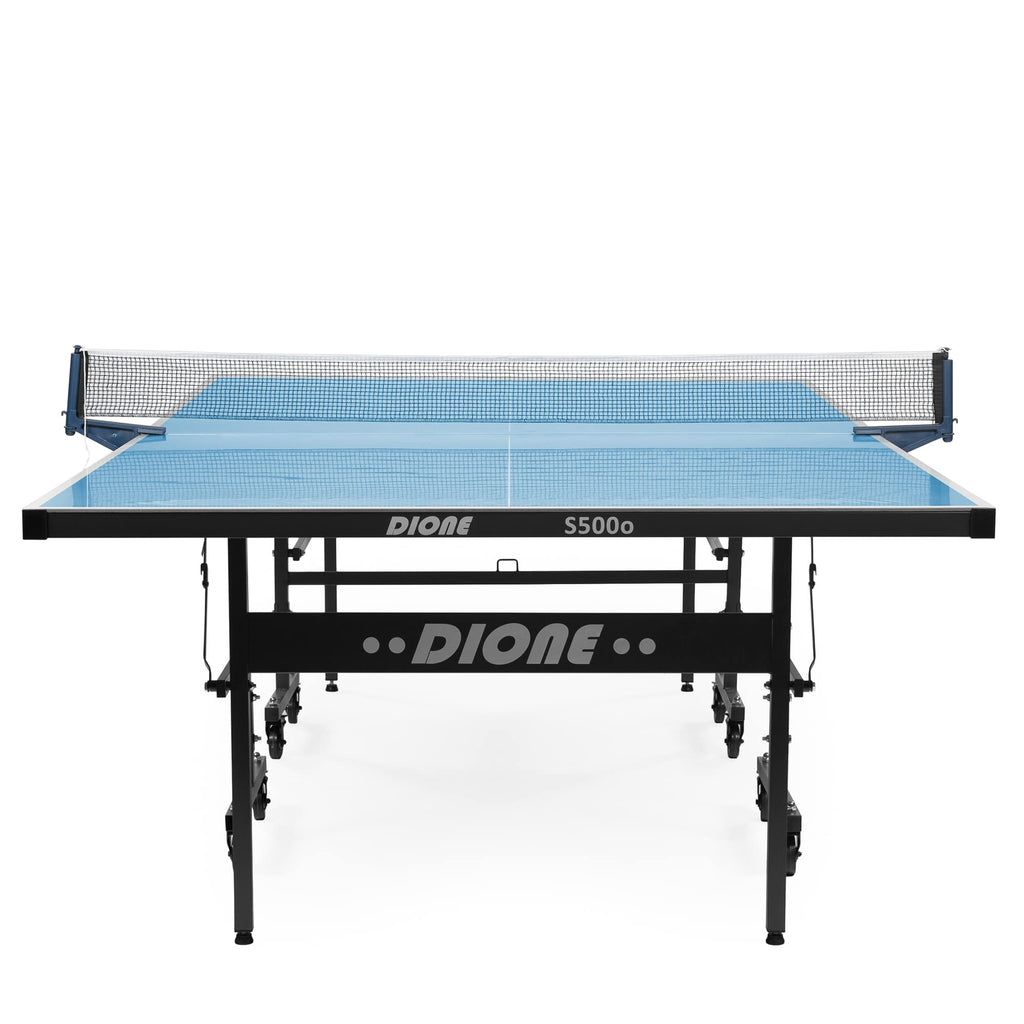 Outdoor-Tischtennisplatte S500o klappbar 6 mm wetterfest 274 x 152,5 x 76 cm mit Rollen und Alleintraining-Funktion