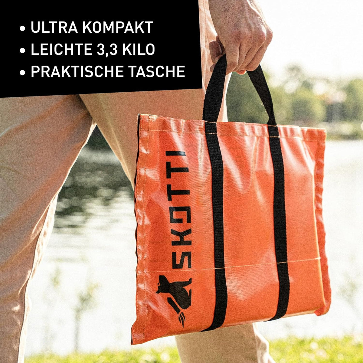 Faltbarer Camping Gasgrill 2.0 aus Edelstahl für Gaskartuschen mit Tragetasche 3,3 kg