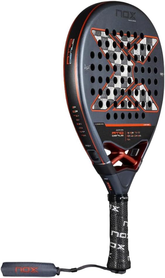 Padel Schläger AT10 Genius 18K Alum 2025 Agustín Tapia Carbon EVA 360–375g 4 1/2 Grip für Fortgeschrittene