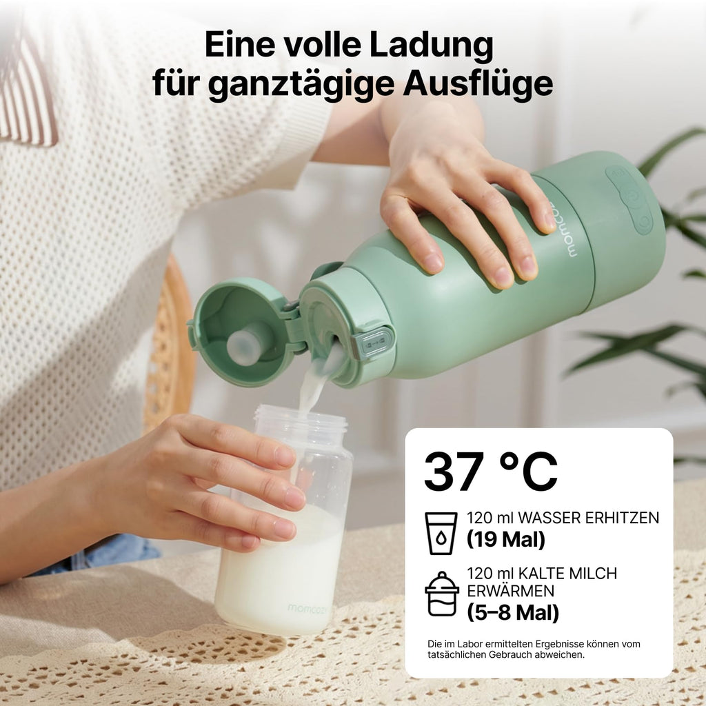 Baby Flaschenwärmer und Muttermilchkühler Set MW05 CM01 500 ml 628 ml 24H Kühlung USB-C für unterwegs