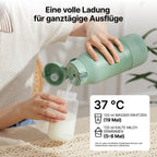 Baby Flaschenwärmer und Muttermilchkühler Set MW05 CM01 500 ml 628 ml 24H Kühlung USB-C für unterwegs