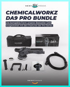 Exzenter Poliermaschinen Set 750W DA9 Pro 9mm Hub 20-teilig mit Politur Polierpads Lackversiegelung Zubehör