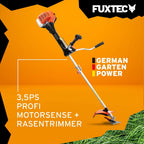 Freischneider Benzin Motorsense FX-PS162 62cc 3,5PS 2-Takt 32cm Schnittbreite mit Fadenmesser und Tragegurt