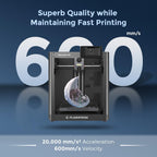3D Drucker Adventurer 5M CoreXY Struktur automatische Kalibrierung 600mm/s Druckgeschwindigkeit 220x220x220mm