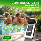 PoolLab 2.0 electronic pool tester photometer water testing kit pH chlorine 170 tablets DPD1 DPD3 phenol red CYA alkalinity