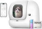 Selbstreinigende Katzentoilette Pura Max 2 76L mit App Steuerung und Geruchsbeseitigung für Mehrkatzenhaushalt Weiß