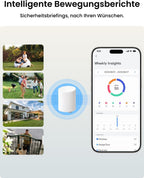 2K WLAN Überwachungskamera Set Home Hub Mini mit 2x Argus PT Lite 360° Schwenkbar Solarpanel KI-Erkennung Akkubetrieb