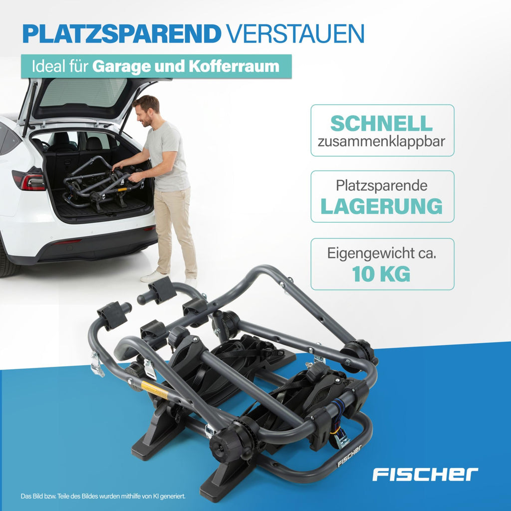 Heck Fahrradträger für 2 Fahrräder Modell 10444 45 kg Traglast 12 bis 29 Zoll faltbar