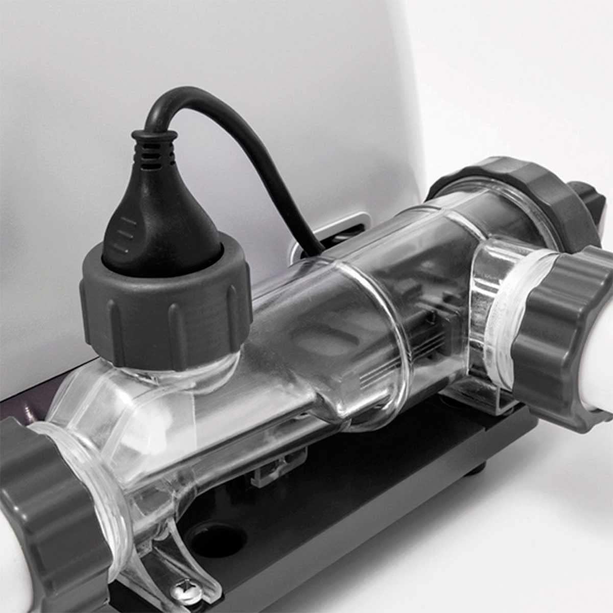Salzwassersystem Pool Chlor Generator Krystal Clear 26670 kompatibel mit Filterpumpe 2650–12112 L/h für Pools bis 56800 L