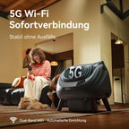Selbstreinigende Katzentoilette XXL mit offenem Design 12L Abfallbehälter 5 GHz WLAN App-Steuerung für Mehrkatzenhaushalte Modell C08