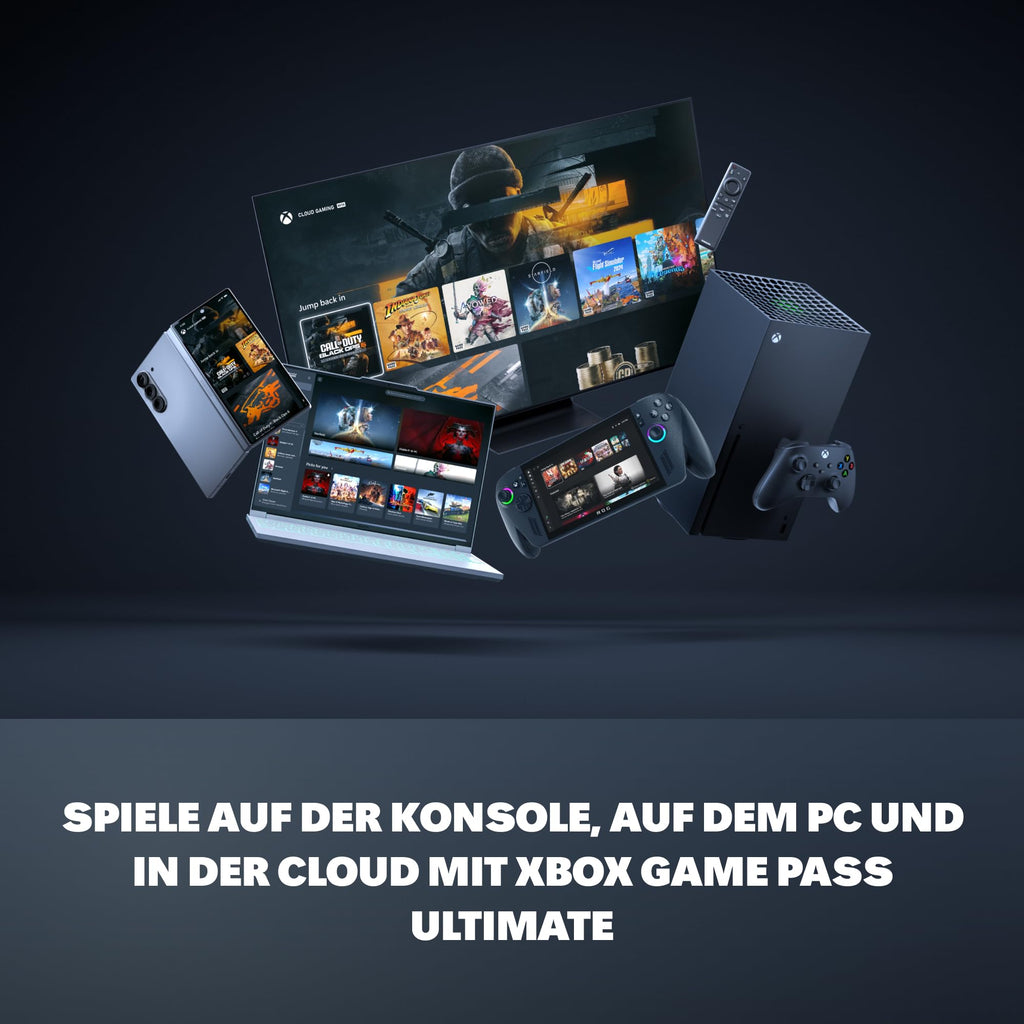 Xbox Series X Spielekonsole 1 TB mit 4K Gaming bis zu 120 FPS Wireless Controller HDMI Kabel