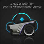 Motorrad Kommunikationssystem 60S mit Mesh 3.0 Bluetooth Intercom IPX7 24 Std Akku und 2 km Reichweite