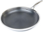 Hybrid-Edelstahl Bratpfanne HEX12PAN 30,5 cm Antihaftbeschichtung Induktionsgeeignet Spülmaschinenfest Ofenfest