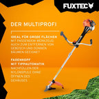 Freischneider Benzin Motorsense FX-PS162 62cc 3,5PS 2-Takt 32cm Schnittbreite mit Fadenmesser und Tragegurt