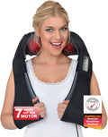Nackenmassagegerät Shiatsu mit Wärme und Vibration NM089 4D Massageköpfe Kabelgebunden Schulter Rücken Beine Massagegerät